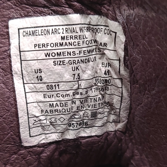 Merrell Waterproof Chameleon Arc 2 Hiking Boot Size 10 - Picture 9 of 14